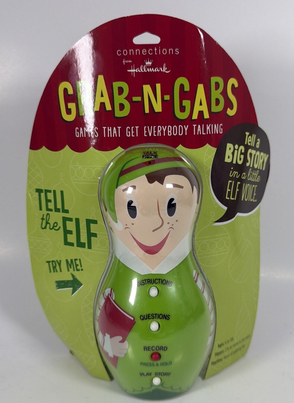 Hallmark Grab-N-Gabs Tell The Elf Electronic Game - New/Sealed